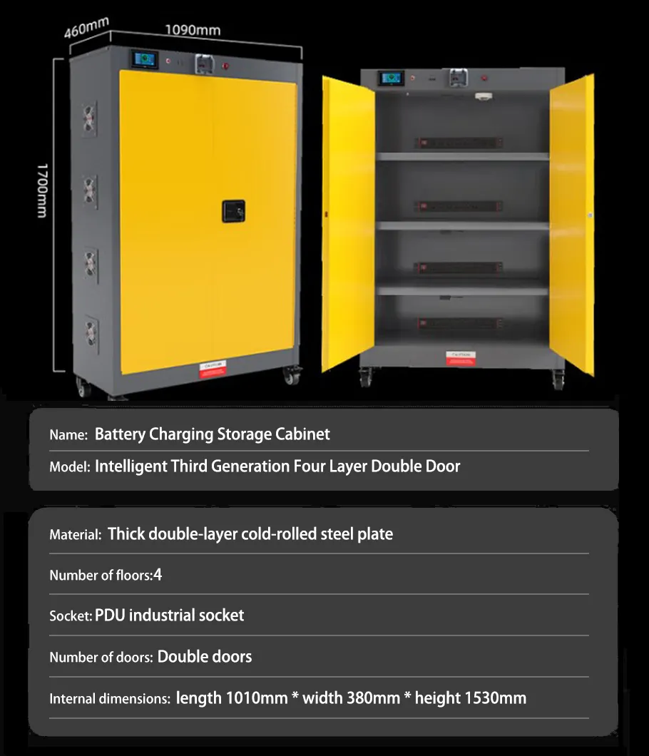 Smart Yellow C-Type Charging Cabinet