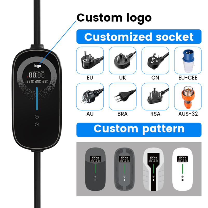 1688 Portable EV Charger Mobile Charging Station for Byd 7kw Electric Vehicle Designed for Home Charging Solution with Smart Control Charger for Residential Use