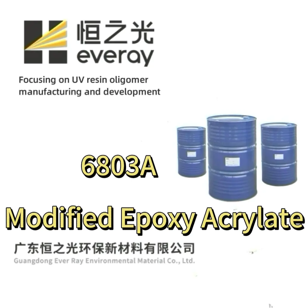 High-Quality 6803A Modified Epoxy Acrylate Resin High Gloss Fast Curing Oligomer for UV Ink Varnish & Plastic Coating Suppliers, Product