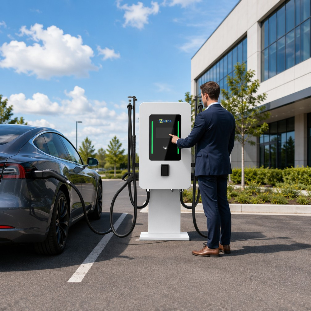 Best TUV ETL RCM 40KW 60kW 80kW Wall Mounted EV Charger OCPP2.0 DC Charger Station Manufacturer, Supplier