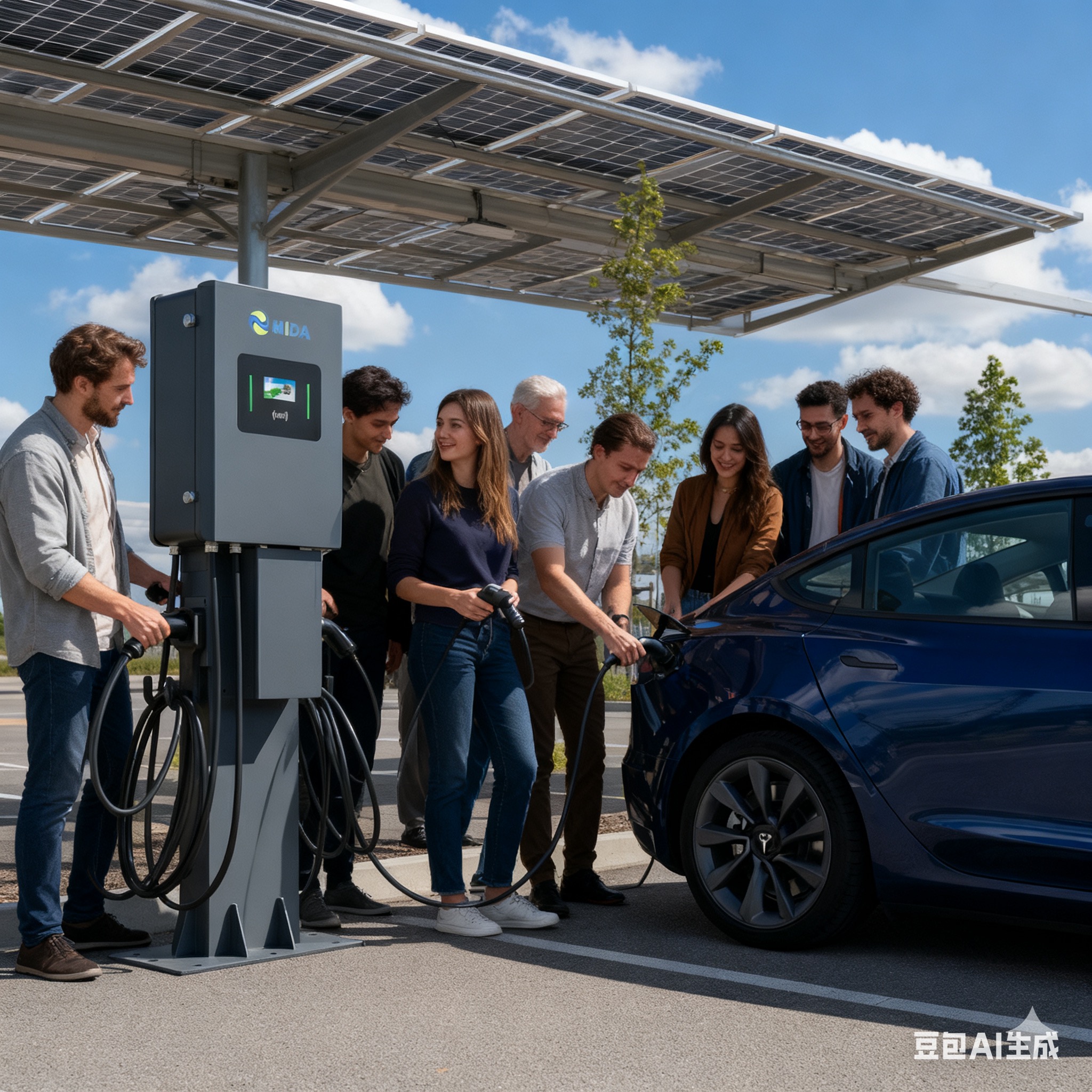 Best Wallbox EV Charger 44kw 88kW EV Charging Station With 22kW Type 2 Cable Supplier, Factories