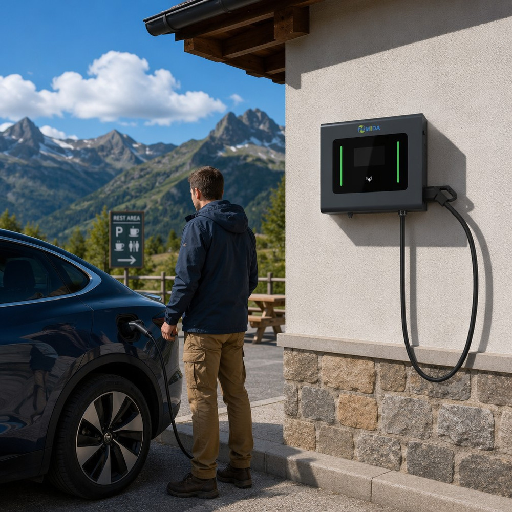 Best DC Wallbox CCS2 CHAdeMO 30kw 40kw 50kW Wall Mounted EV Charger Station Manufacturers, Suppliers