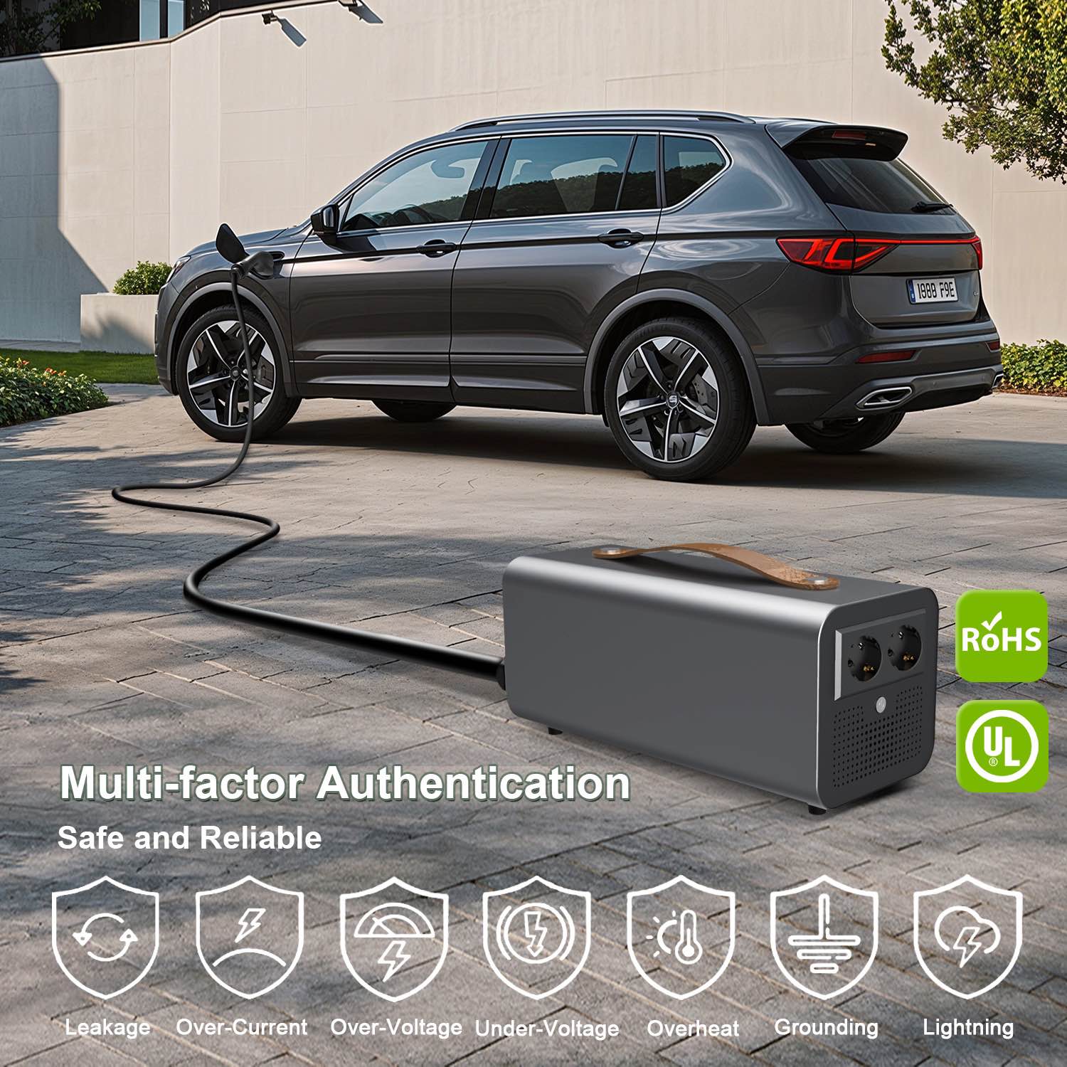 Best 3.6kW 5kW CCS2 V2L Discharger Portable EV Power Station  Supplier, Factory