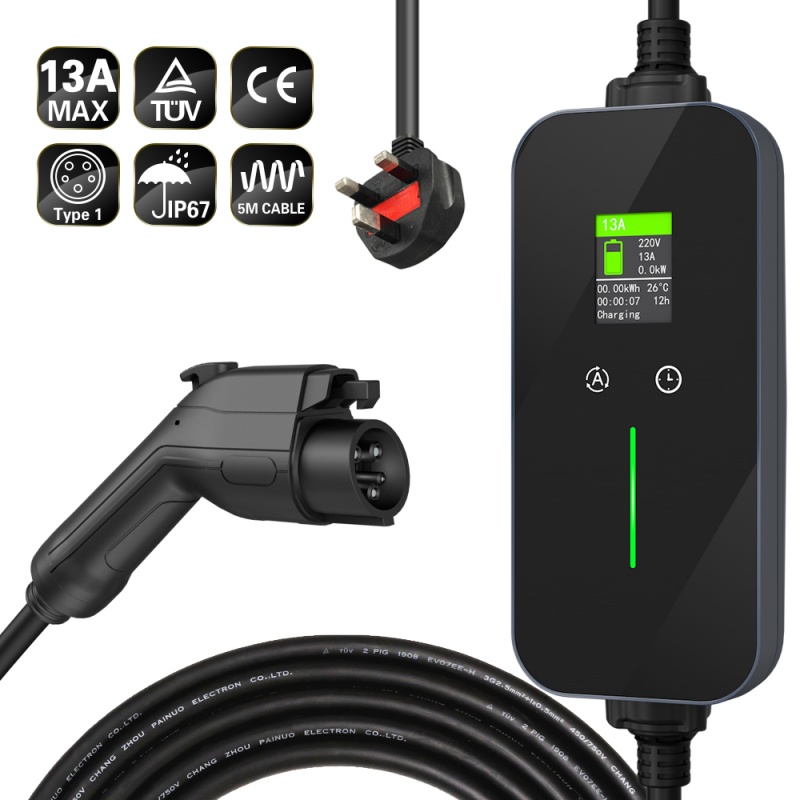China Type 1 J1772 Car Charging Station Portable EV Chargers for Home Use Manufacturer, Supplier