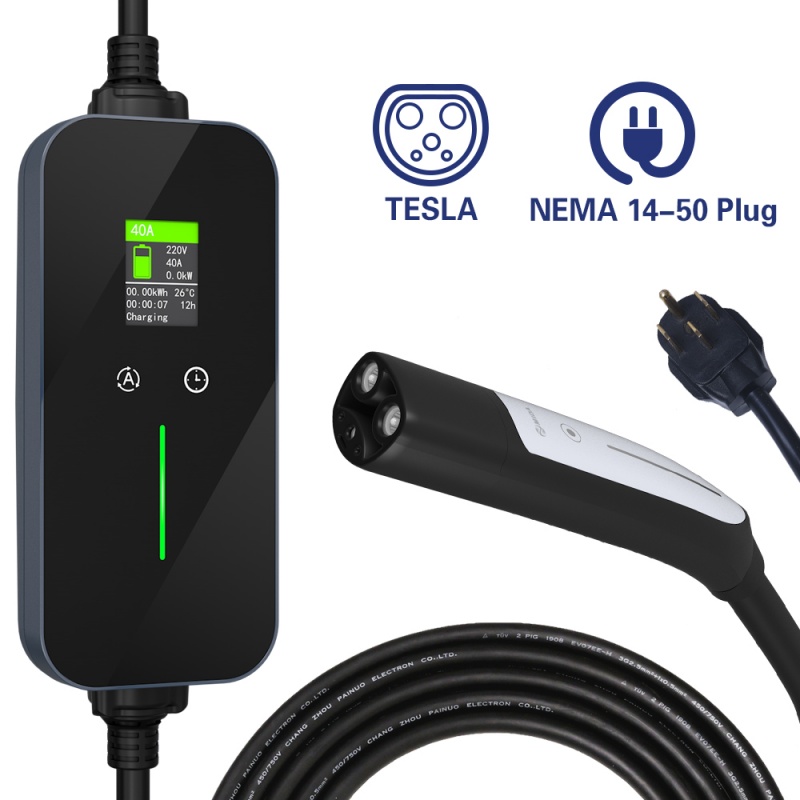 Best Tesla EV Charging Connector Plug 40A tesla charging station plug ev charger plug wall box ev charger Factory, Factories
