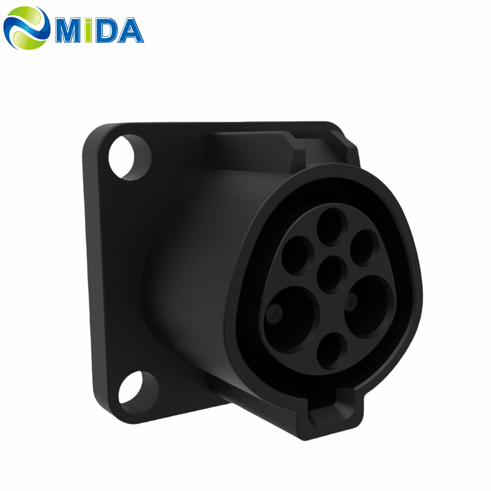 China IEC 612196-6 Type 6 Charging Inlet 100A 120A Type6 Socket with BUSBAR Manufacturers, Factories
