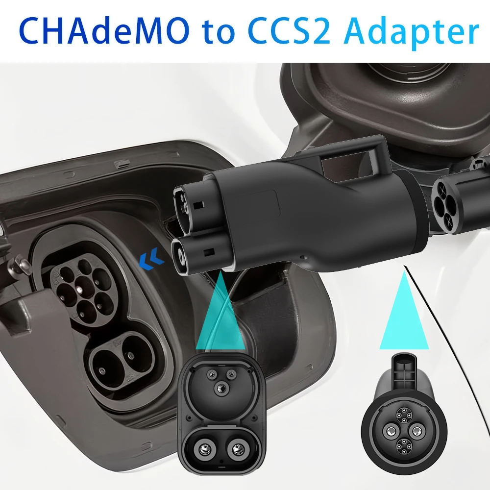 China CHAdeMO to CCS2 Adapter EV Charging Conveter for CCS 2 Socket Electric Vehicles Supplier, Factories
