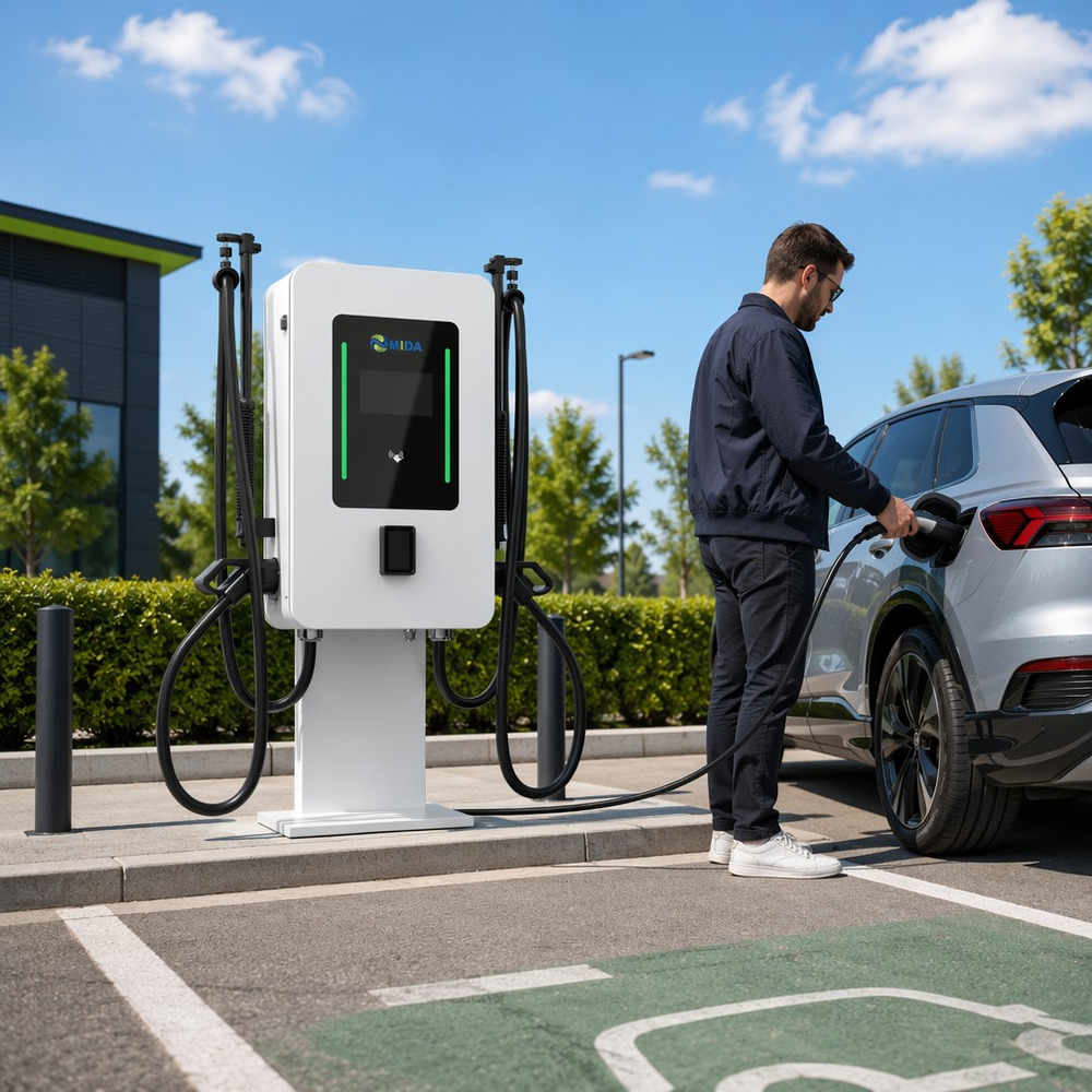 Best TUV ETL RCM 40KW 60kW 80kW Wall Mounted EV Charger OCPP2.0 DC Charger Station Manufacturer, Supplier