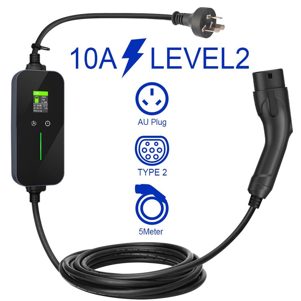 Best TUV RCM 3.6KW 6A 8A 10A Type 2 Portable EV Charger Australia New Zealand EV Charging Cable  Supplier, Factory