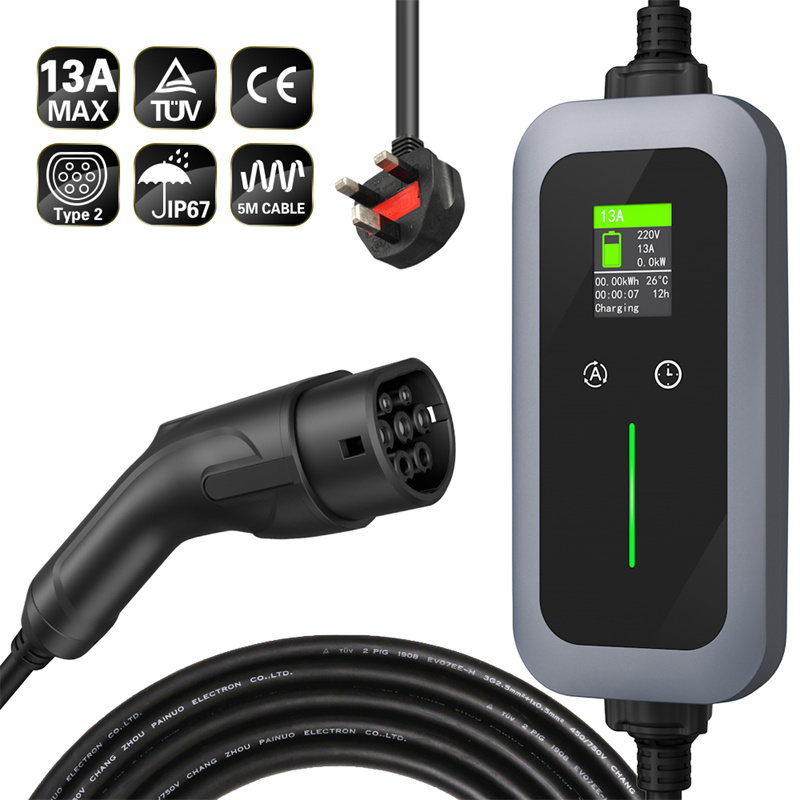 Best 10A 13A Mode 2 home charger Type 2 Portable EV Charger UK Plug  Manufacturer, Factory