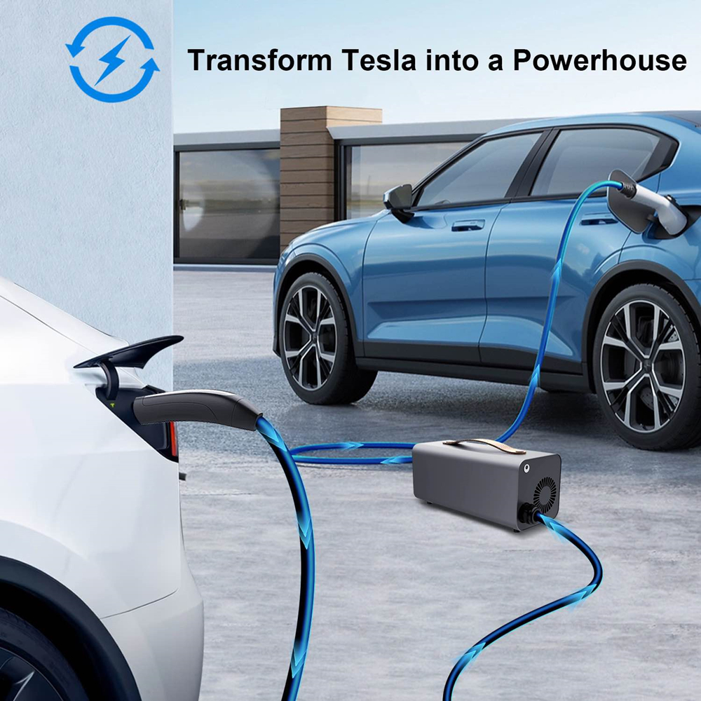 Best 3.6kW 5kW Tesla Discharger V2L Adapter Portable Power Station Manufacturer, Factory