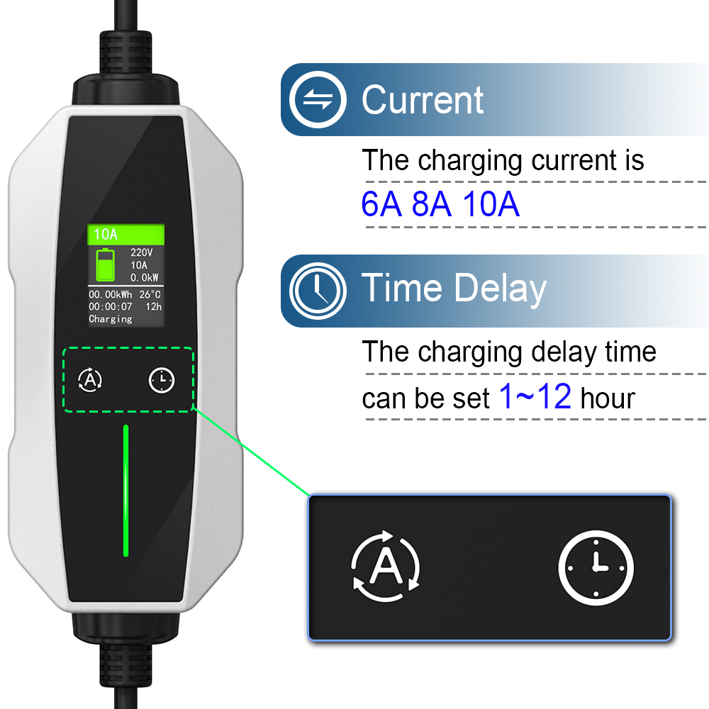 Best Australia RCM 6A 8A 10A Model 2 Adjustable EV Charger AU Plug Manufacturer, Manufacturers