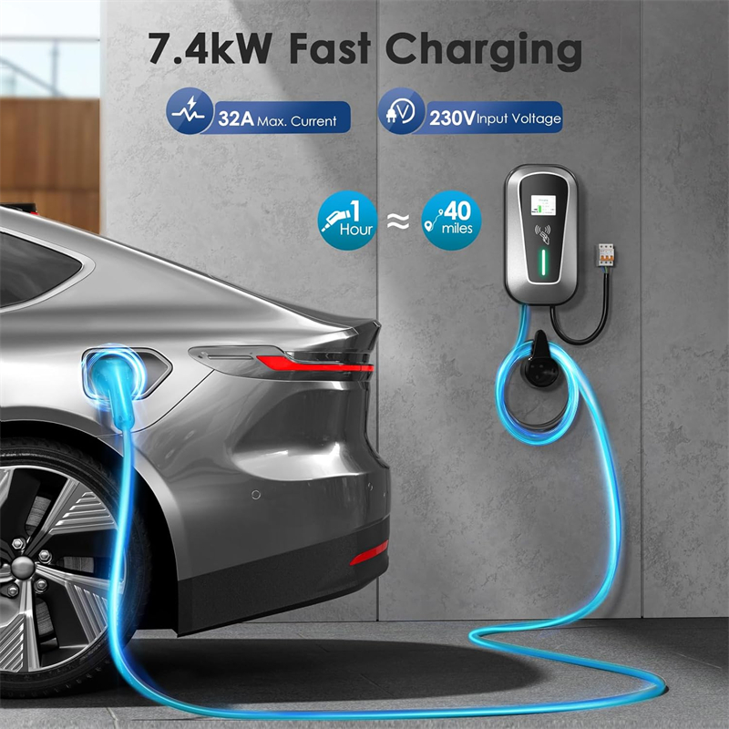 China J1772 Type1 AC EV CHARGER 7kw  11kw  12kw EV wallbox EV Charging Station   Factory, Factories