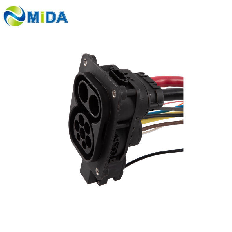 China 150A 200A 250A CCS2 Inlet Combo 2 DC Charger Socket Car Side EV Inlet Supplier, Factory