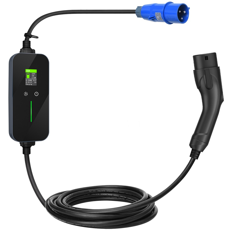 China 32A 7KW EV Charger Type 2 CEE 3 Pin Plug Portable Charger Manufacturers, Factories