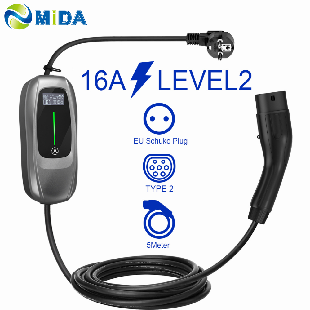 China 16A 3.6KW Portable EV Charger Type 2 Home Charging Station Factory, Factories