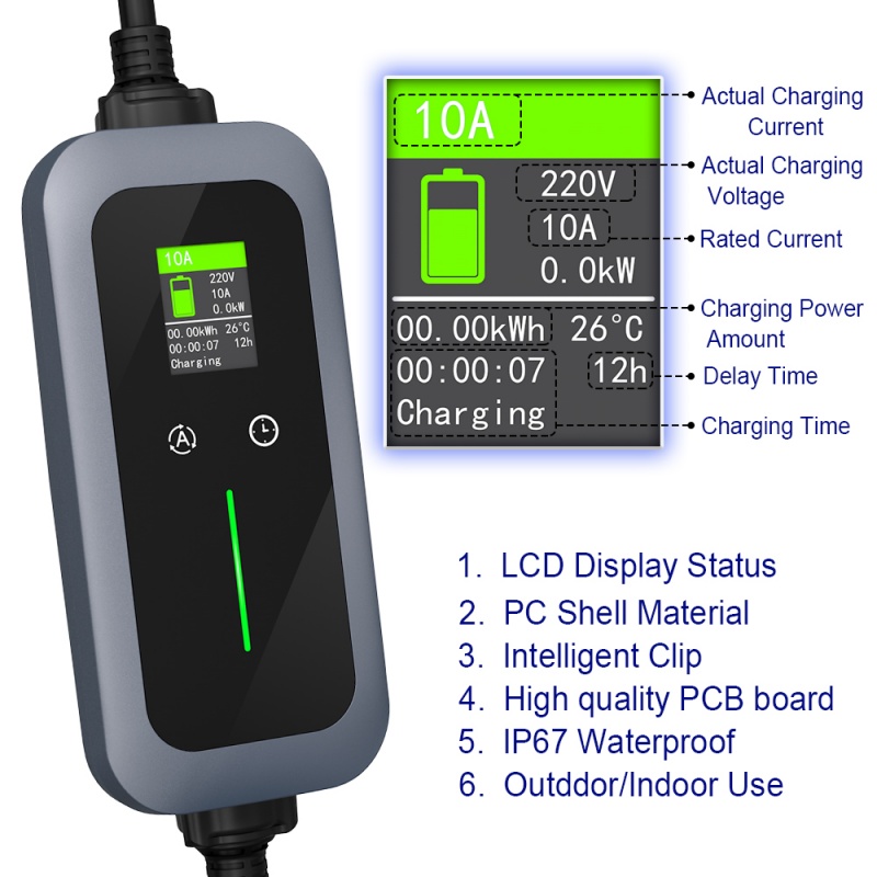Best EV Charger Factory Portable EVSE 3.5KW Fast Electric EV Charger for New Energy Vehicles Supplier, Factory