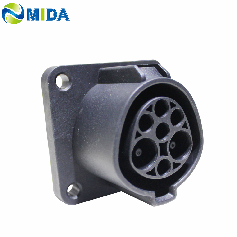 China IEC 612196-6 Type 6 Charging Inlet 100A 120A Type6 Socket with BUSBAR Manufacturers, Factories