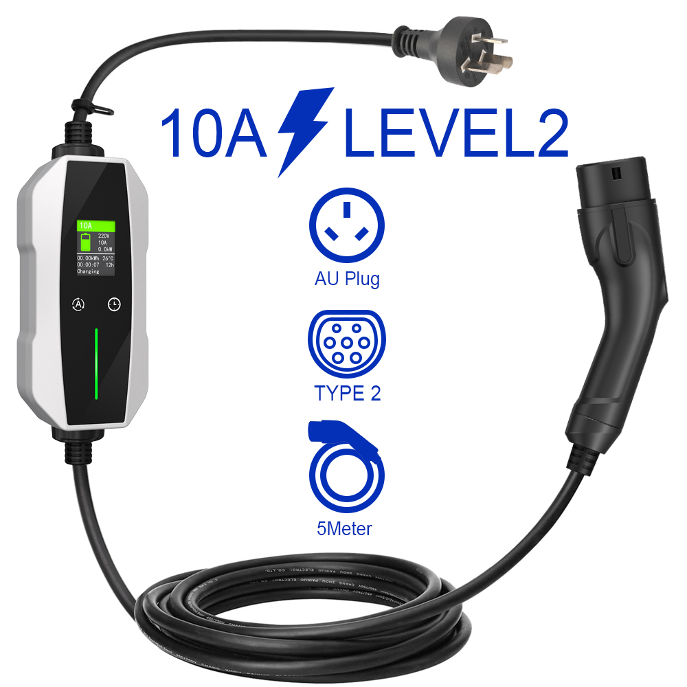 Best Australia RCM 6A 8A 10A Model 2 Adjustable EV Charger AU Plug Manufacturer, Manufacturers