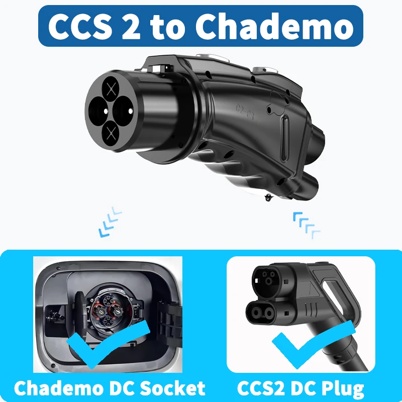Best CCS2 to CHAdeMO Adapter 250kW Fast Charger Adaptor for Nissan Leaf ,Mazda Manufacturers, Suppliers