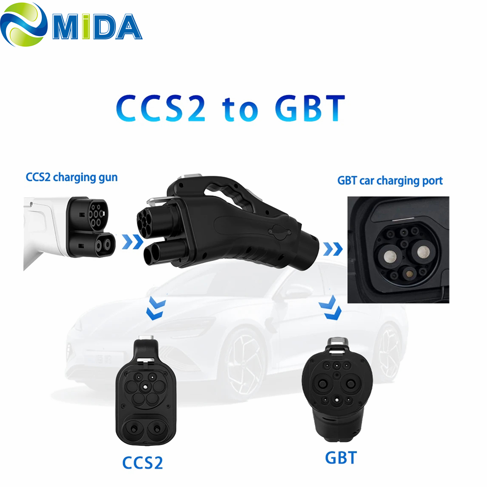 Best CCS2 To GBT Adapter 1000V 300kW DC Fast Charging for BYD NIO XPENG Electric Car Manufacturer, Manufacturers