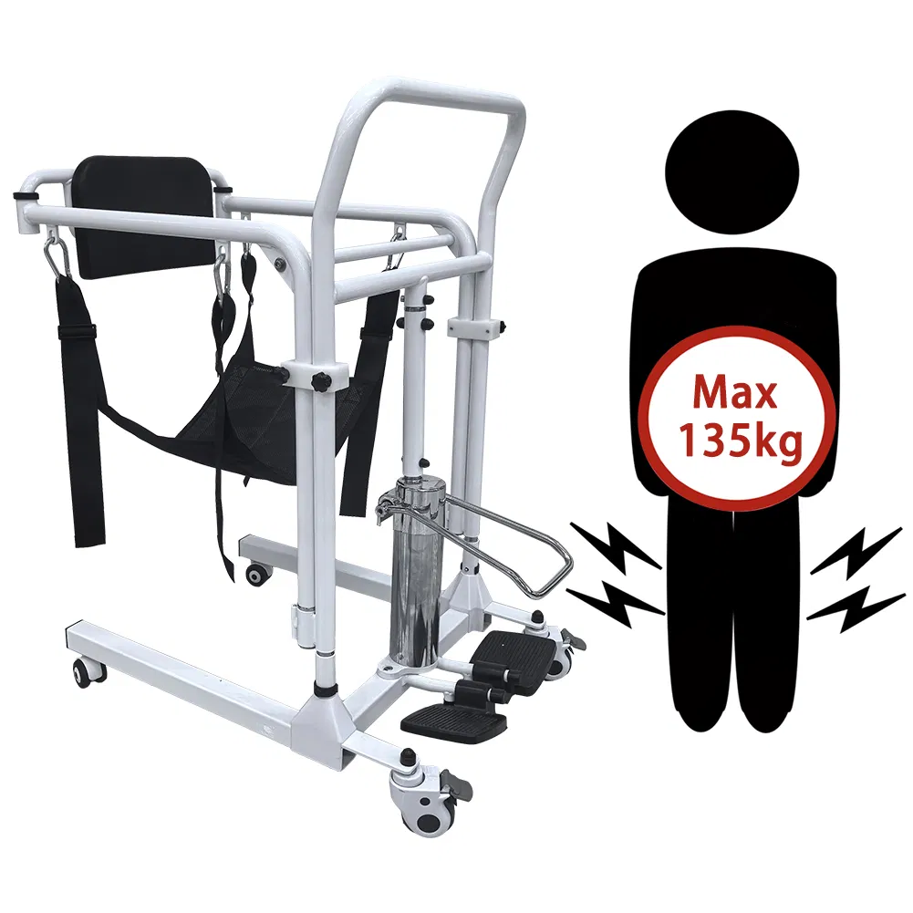 Electric Patient Lift Sling with Hydraulic Hoist for Seniors