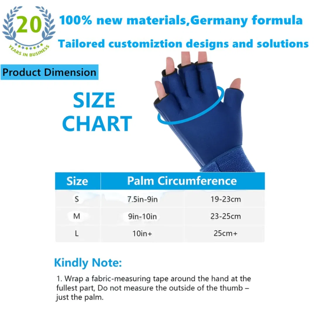 Hot Cold Therapy Wrist Wrap Compression Finger Arthritis Gel Hand Ice Pack Glove