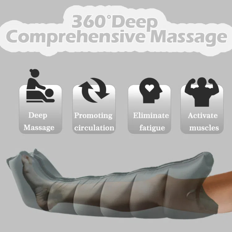 Rechargeable Leg Massager Therapy System Portable Muscle Compression Therapy Recovery Boots