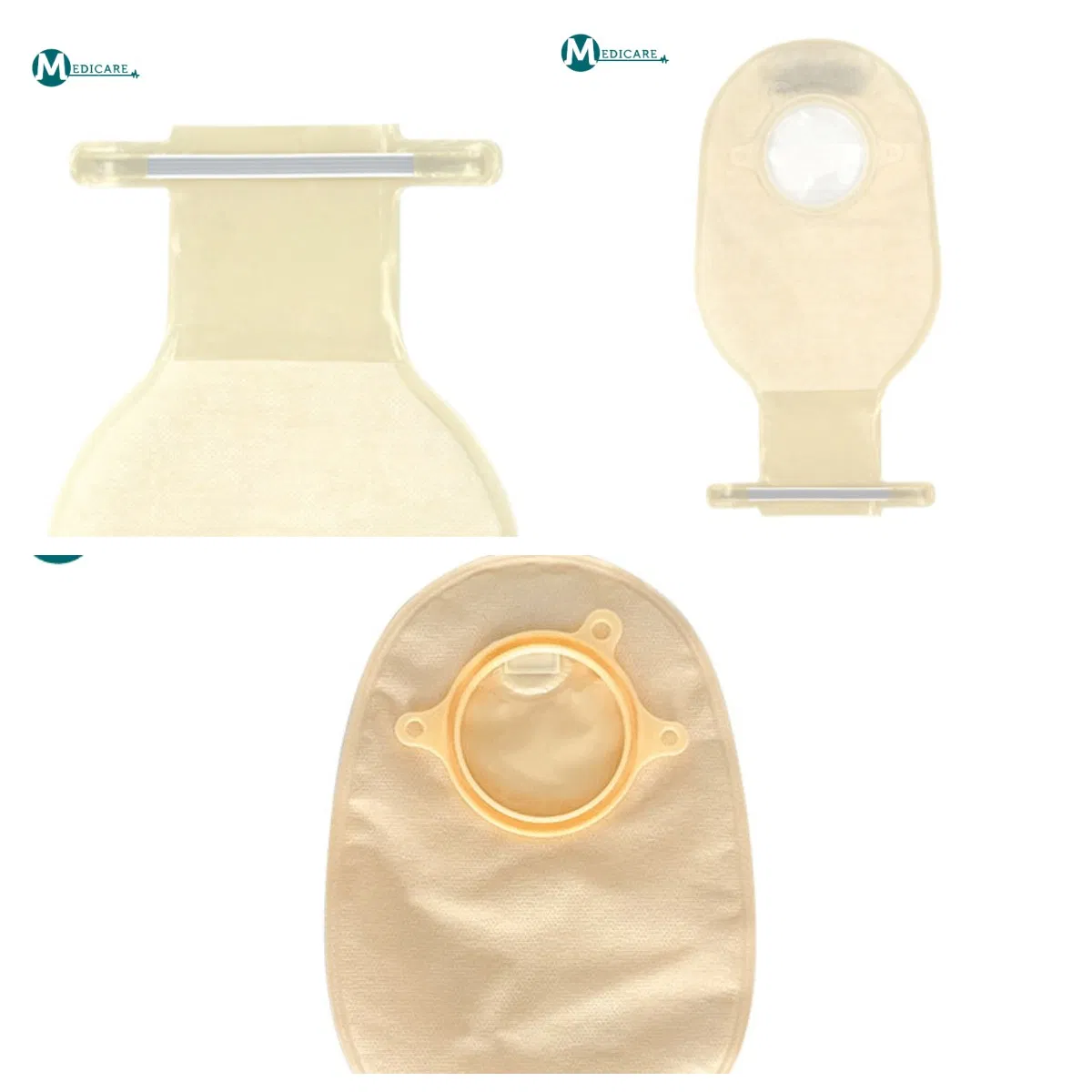 Customized Disposable Stoma Care Factory Supply Two Piece Drainable Hook and Loop Colostomy Ostomy Bag Pouch