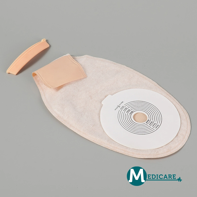One Piece Drainable Ostomy Pouch with Closure for Colonoscopy Ileostomy Stoma Care