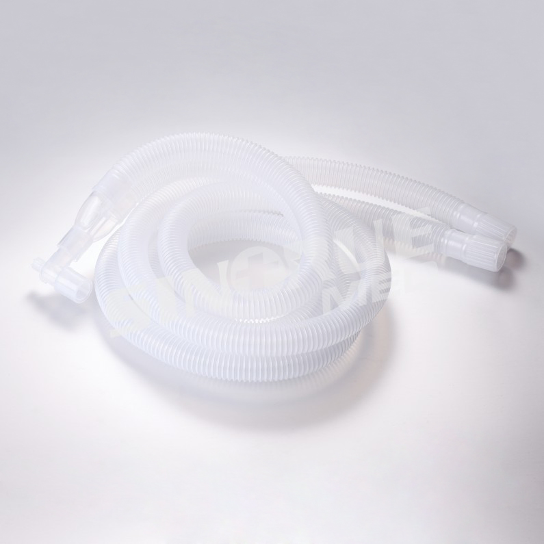 Hospital 1.5m 1.8m Disposable Medical Reinforced Anesthesia Breathing Circuit
