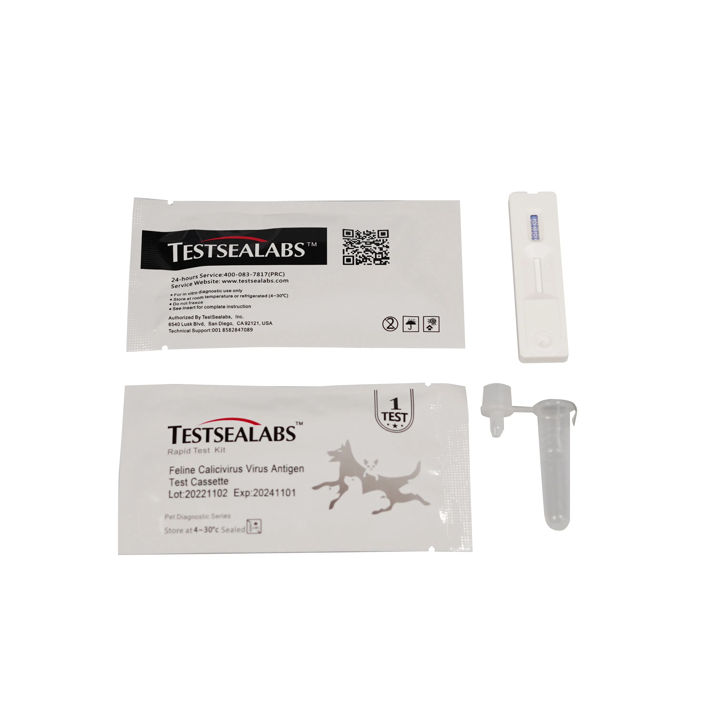 Hot Sale Feline Calicivirus (FCV) Antigen Rapid Test Kit For Veterinary FCV Ag Diagnostic Test Kit