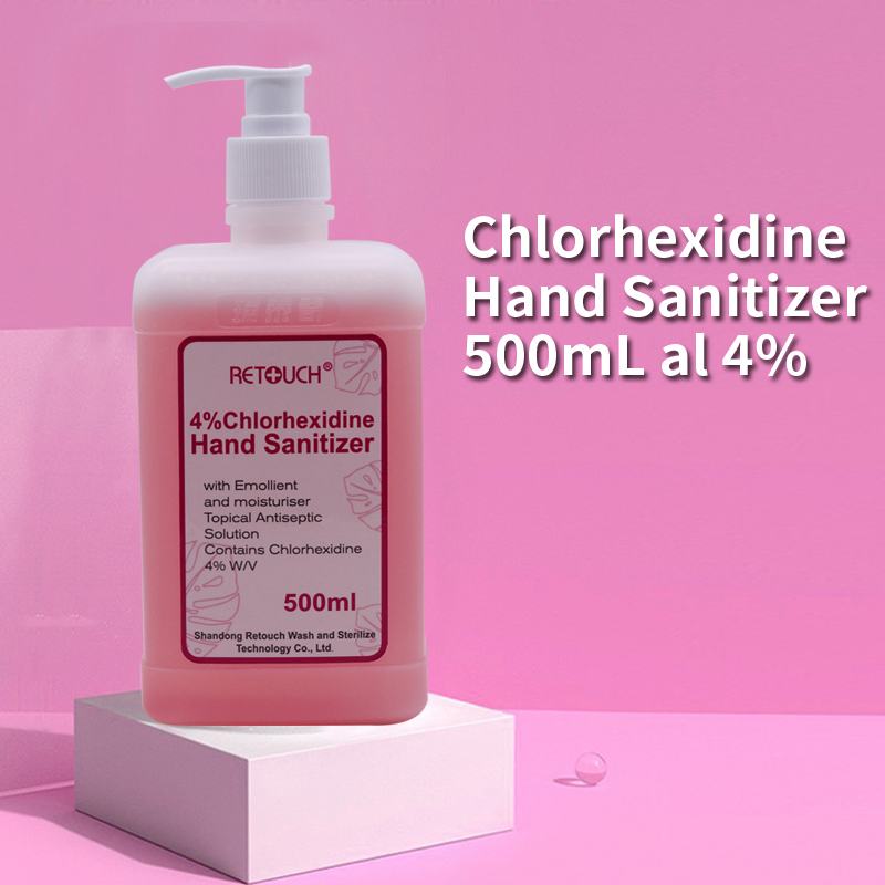 Medical Grade 4% Chlorhexidine Gluconate Hand Sanitizer/500ml Surgical Scrub Hand Disinfectant/ISO 9001