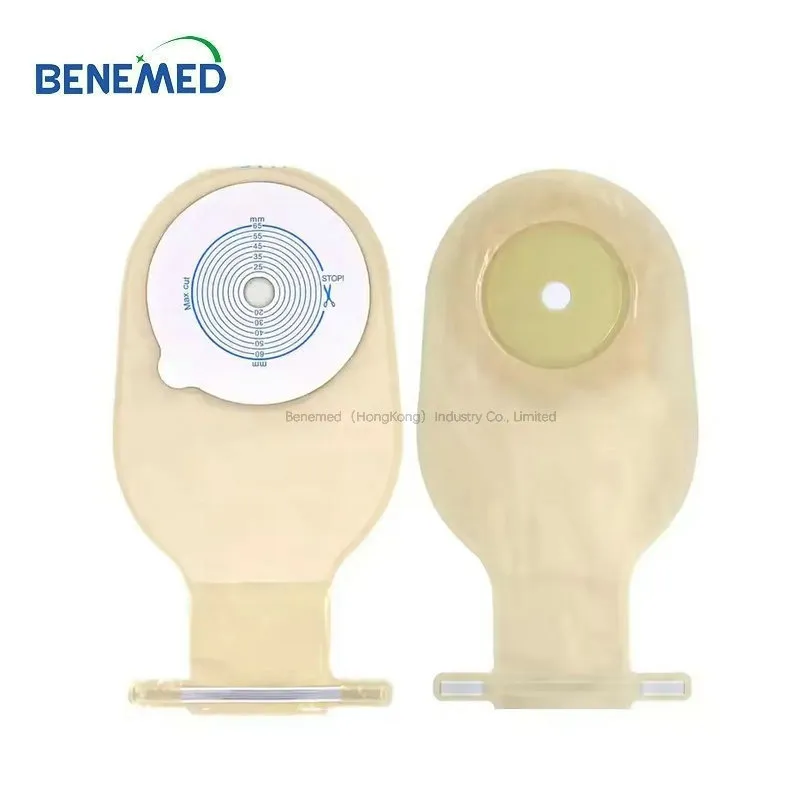 Disposable Medical Adult Open Stoma Clip-in Type Ostomy Bag Colostomy