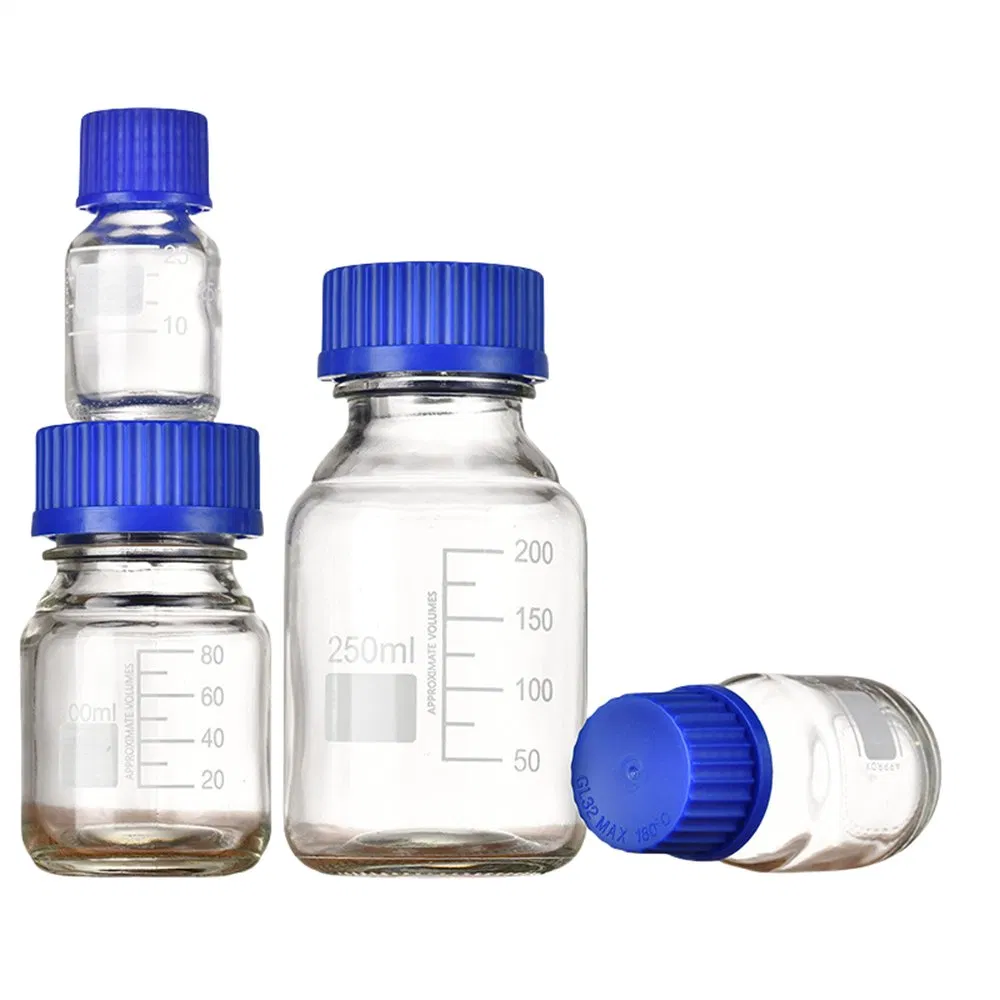 Boro 3.3 Glass Reagent Bottle Clear Lab Glassware for Shool