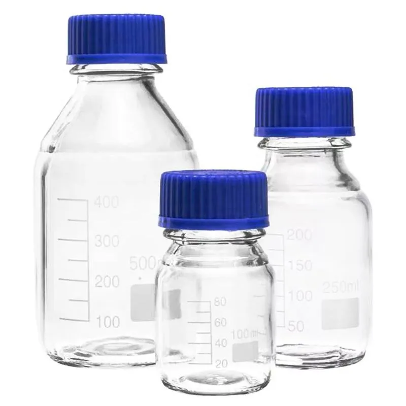 Reagent Bottle with Blue Cap