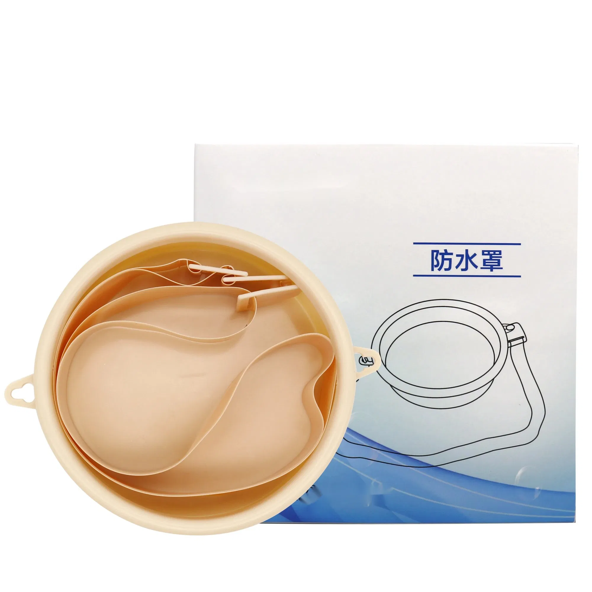 Waterproof Colostomy Bag Skin Barrier Ostomy Shower Cover with Adjustable Belt