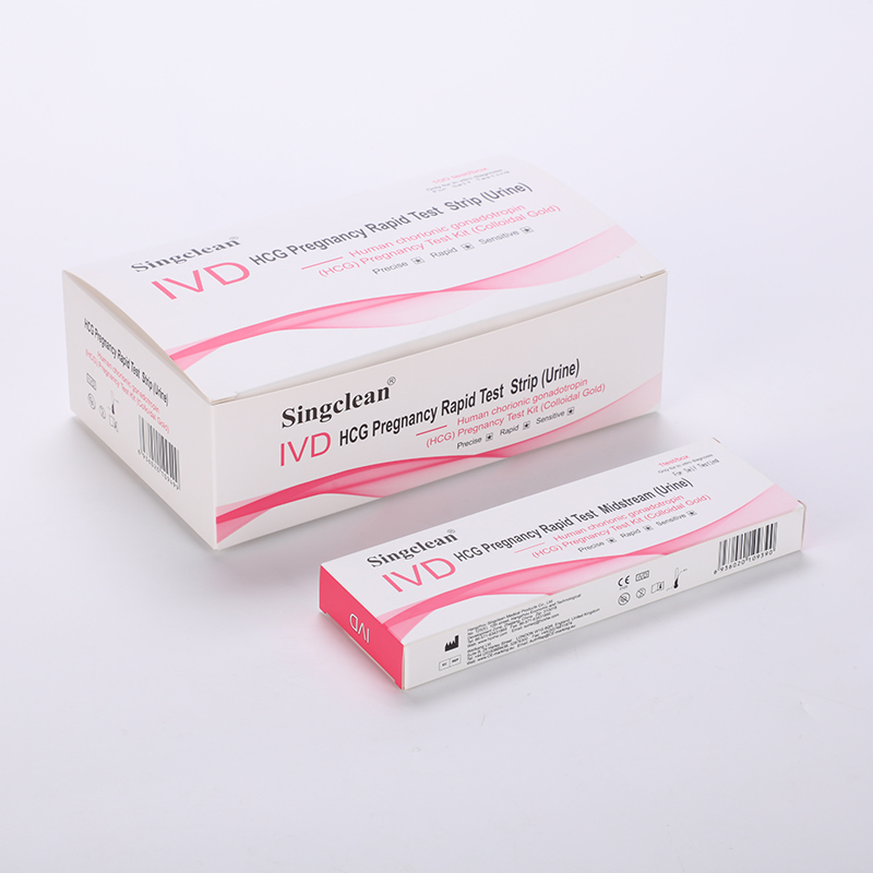 Singclean Hot Sale CE Approved Wholesale Rapid Medical Supply Ivd Reagent Diagnostic Urine Ovulation Pregnancy Reagent Test Kit for Home