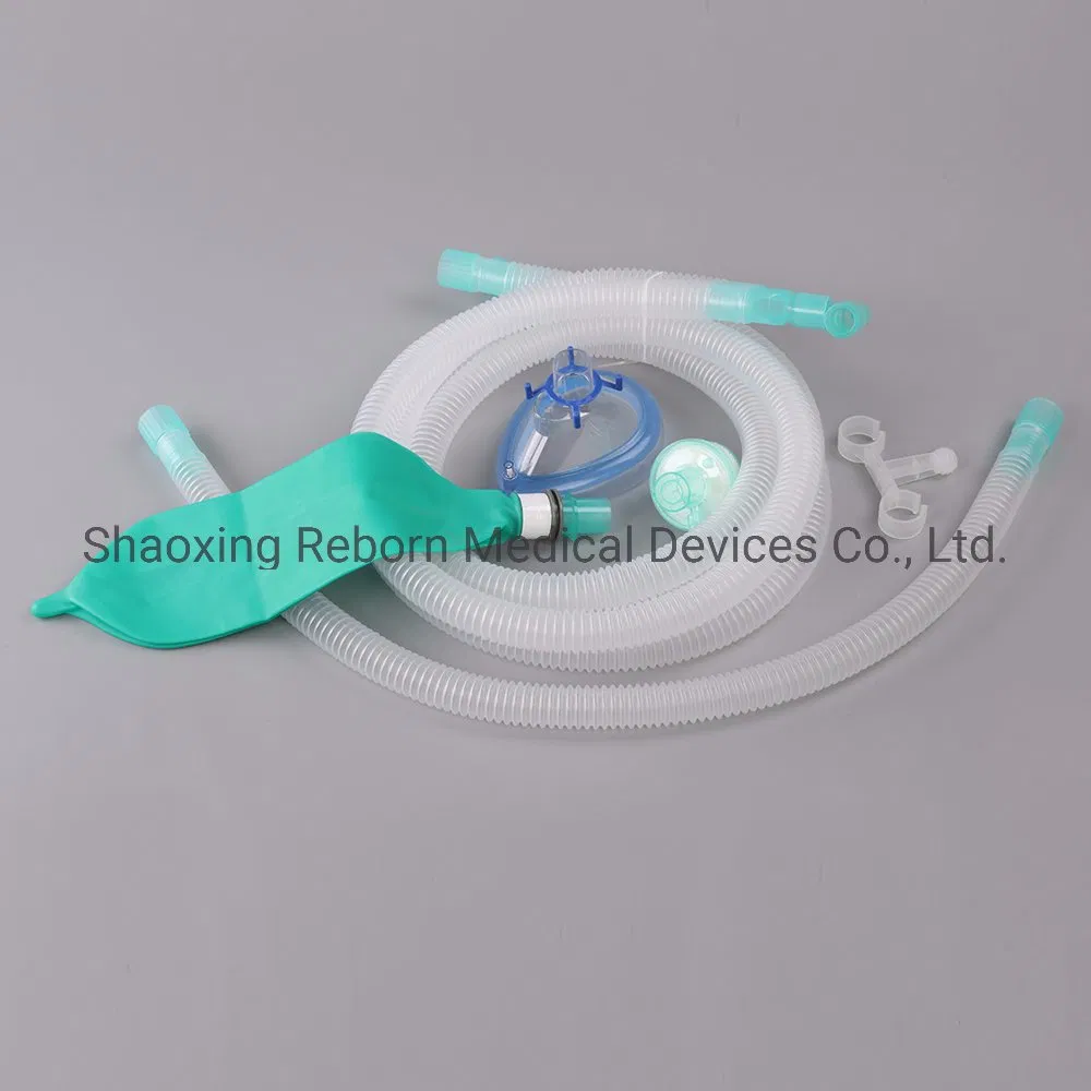 CE and ISO Marked High Quality Disposable Corrugated Anesthesia Circuit for Hospital Use