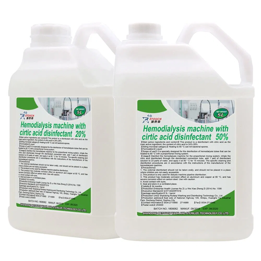 Medical Grade 50% Citric Acid Disinfectant Has Strong Stability