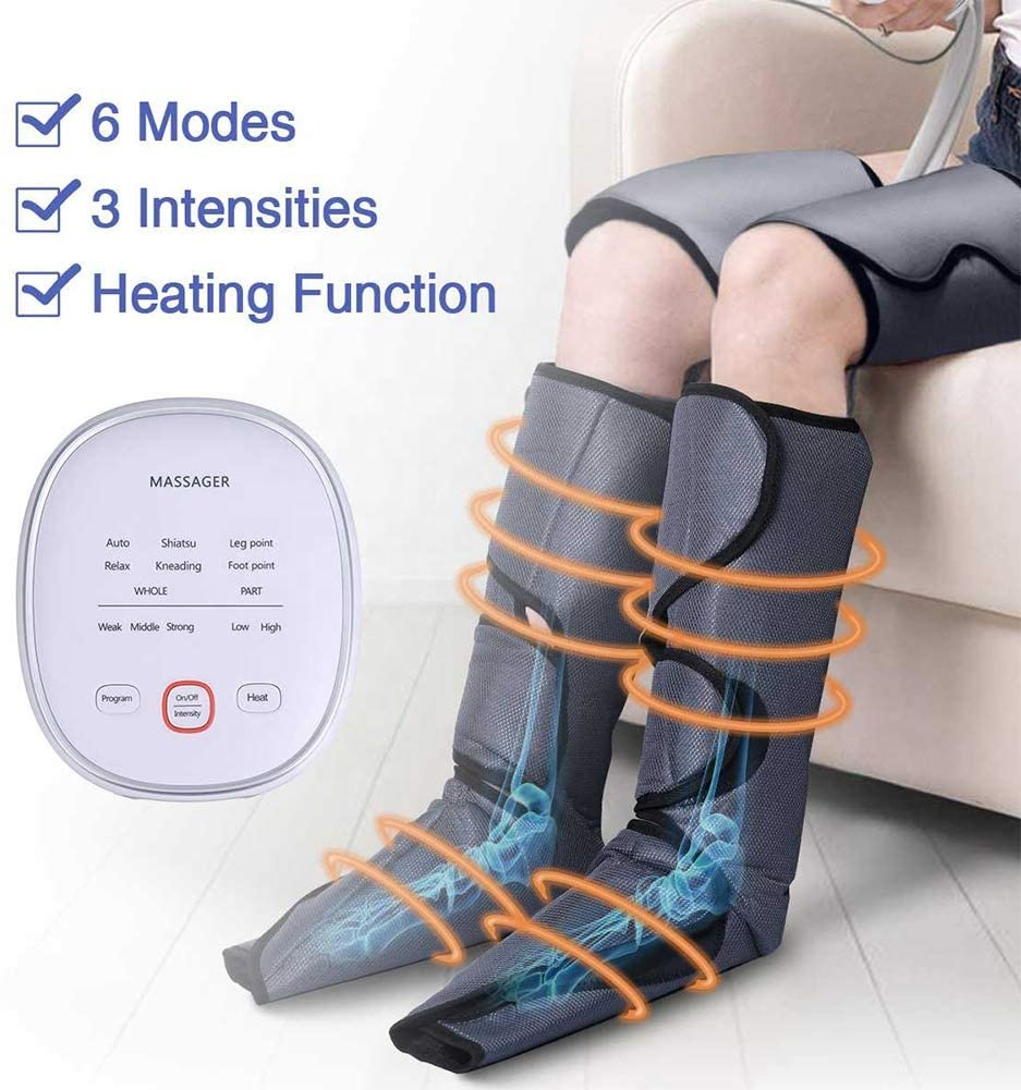 Leg Foot Air Compression Massager Electric Blood Circulator Therapy System Leg Massager Air Compression Massage Boots
