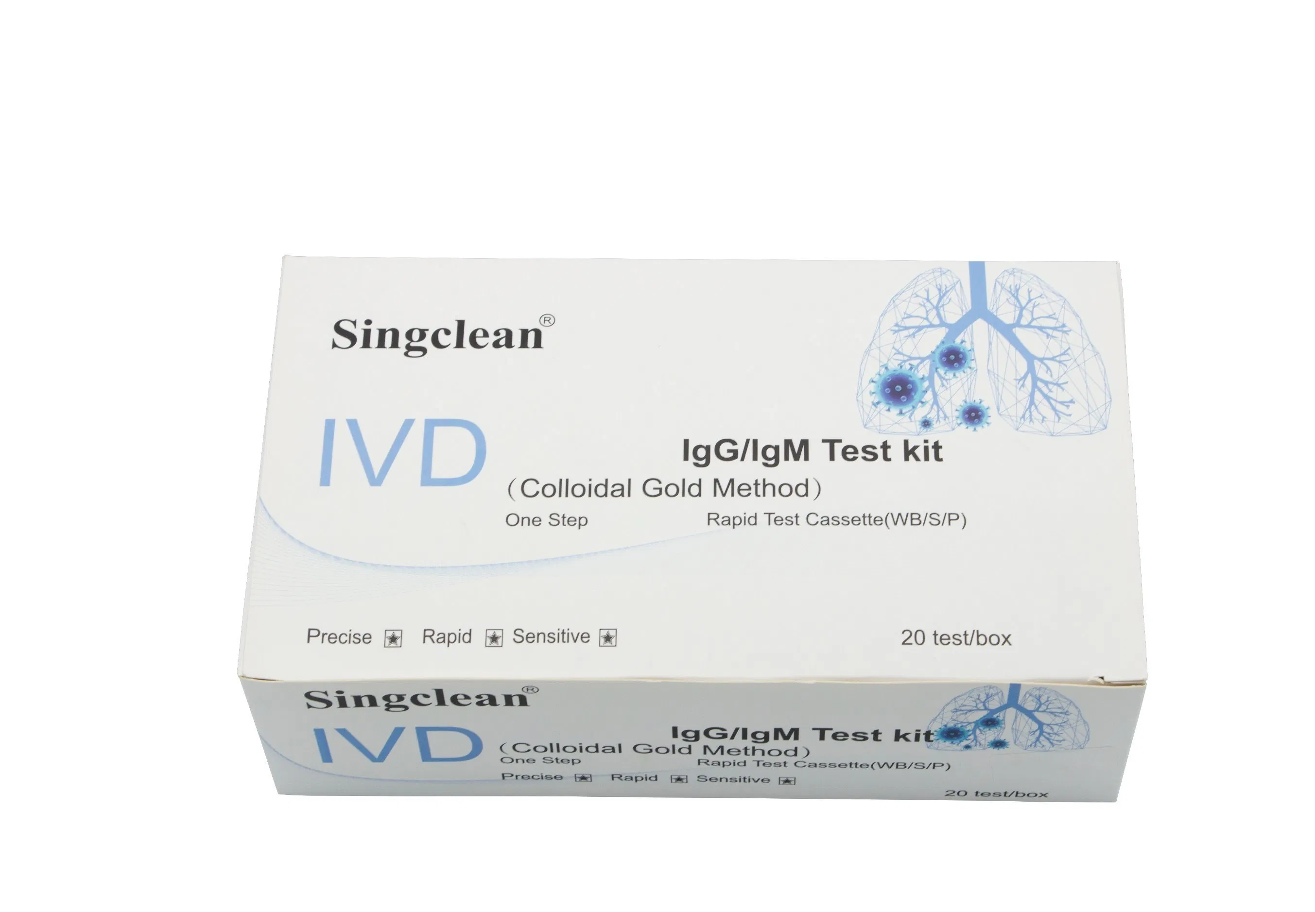 High Sensitivity Singclean Igg Igm Antibody Rapid Diagnostic Test Kit Blood Test Kit with CE Certificate