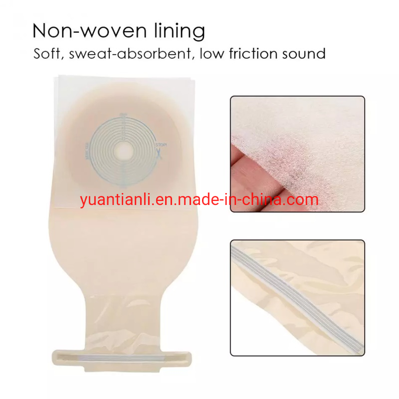 Ostomy Bag One-Piece Drainable Colostomy Bag with Steel Wire Closure, Portable&Odor-Free Opaque Stoma Care Bags