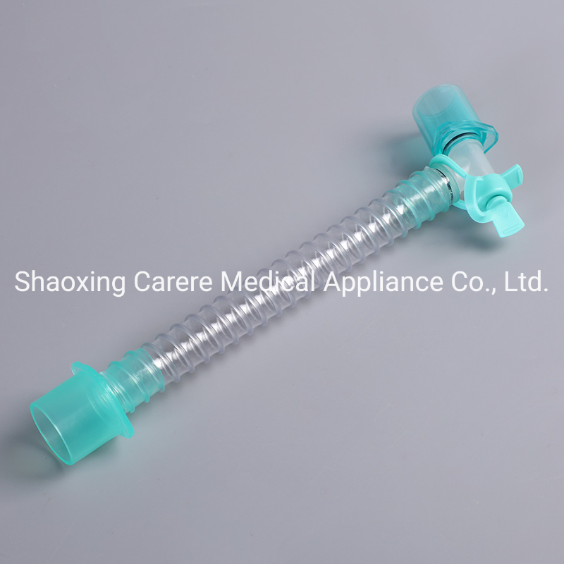 CE Surgical Supply Medical Equipment Machine Catheter Mount Extension Tube on Disposable Anesthesia Breathing Circuit with Gas Samping Port Hospital Equipment