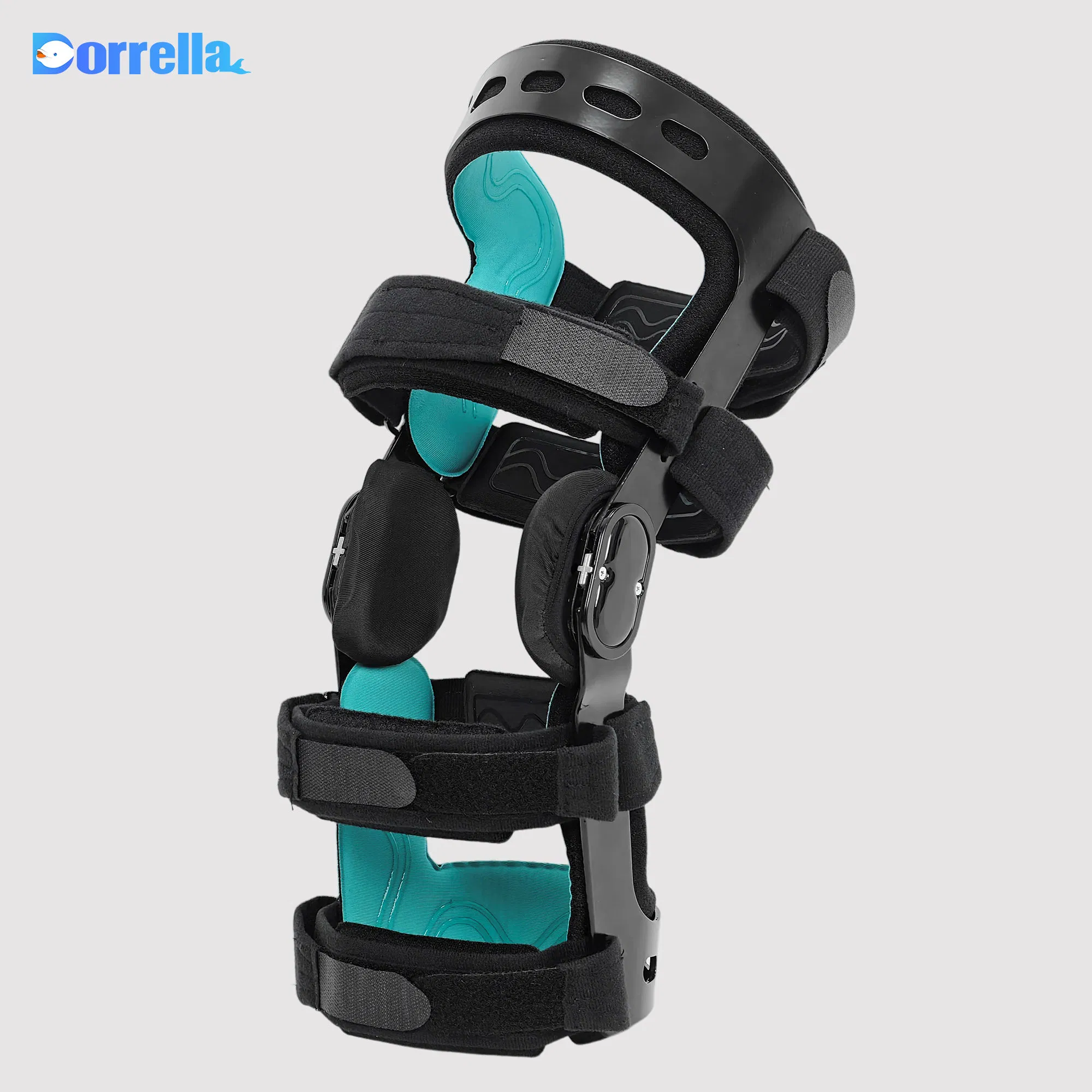Medical Adjustable Orthopedic Knee Support Brace Hinged Orthosis Functional Angle Knee Immobilizer Fixed Brace