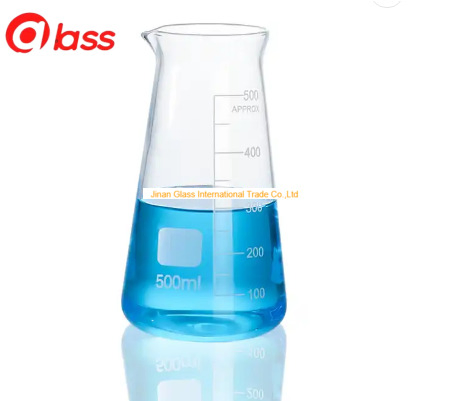 Narrow Neck Wholesale 500ml Borosilicate Glass Flask Glass Laboratory Glassware