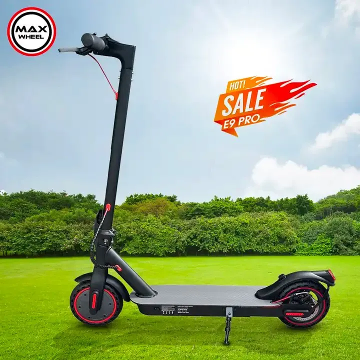 15+ Years Factory Maxwheel 2024 New E9 PRO M365 E Kick Mobility Mini Portable Folding Adult Electric Scooter