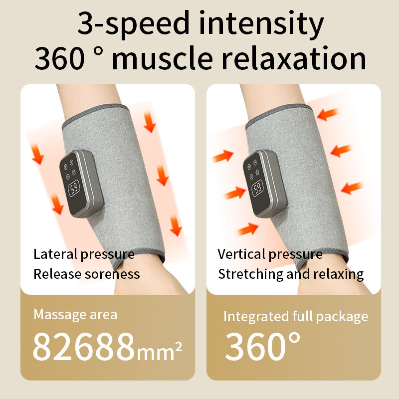 2025 New Arrival Wireless Air Compression Calf Massager - Heat &amp; Pressure Therapy for Leg Relaxation