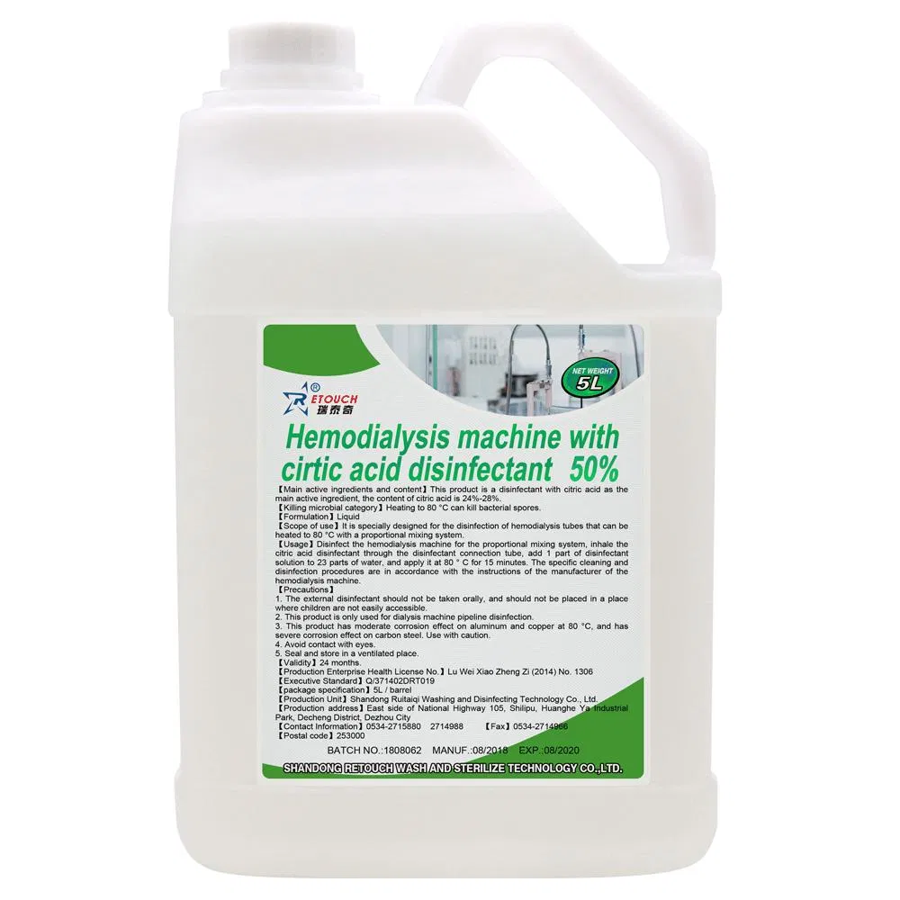 Medical Grade 50% Citric Acid Disinfectant Has Strong Stability