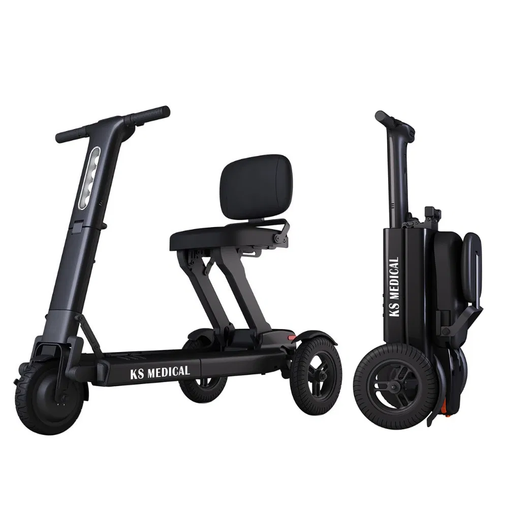 Ksm-908 Handicap Older People 3 Wheel Folding Electric Scooters Scooter 3 Wheel Folding Mobility Scooters for Elderly Disabled